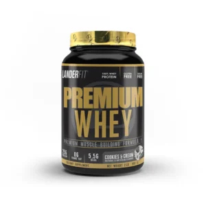 Landerfit - Premium Whey - Cookies and Cream - 2 lb